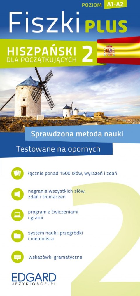 Hiszpański. Fiszki PLUS dla początkujących 2. Poziom A1-A2 wyd. 2