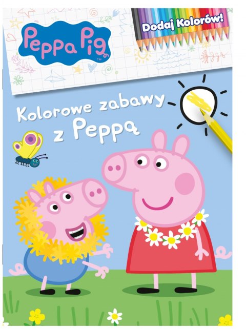 Kolorowe zabawy z Peppą. Dodaj kolorów! Świnka Peppa