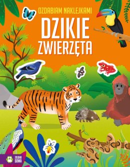 Dzikie zwierzęta. Ozdabiam naklejkami