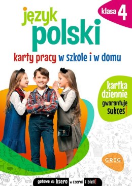 Język polski. Karty pracy w szkole i w domu. Klasa 4