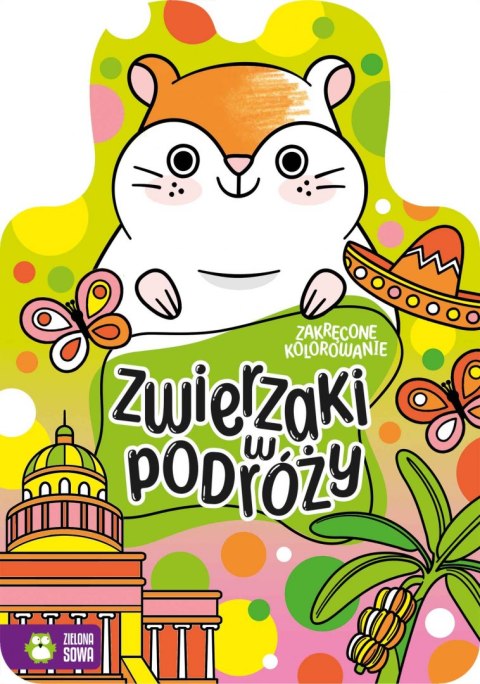 Zwierzaki w podróży. Zakręcone kolorowanie