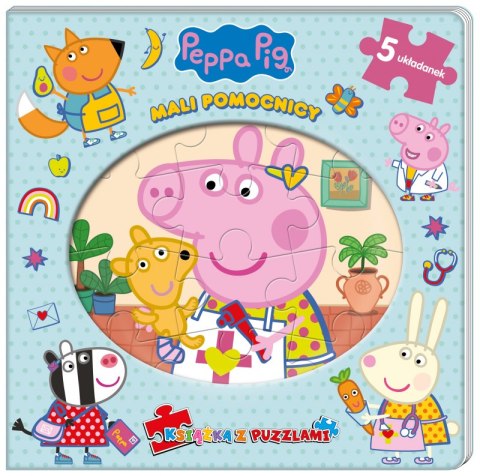 Mali pomocnicy. Książka z puzzlami. Świnka Peppa