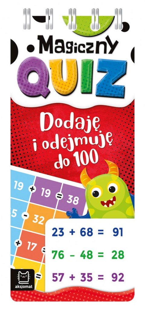 Dodaję i odejmuję do 100. Magiczny quiz. Spirala