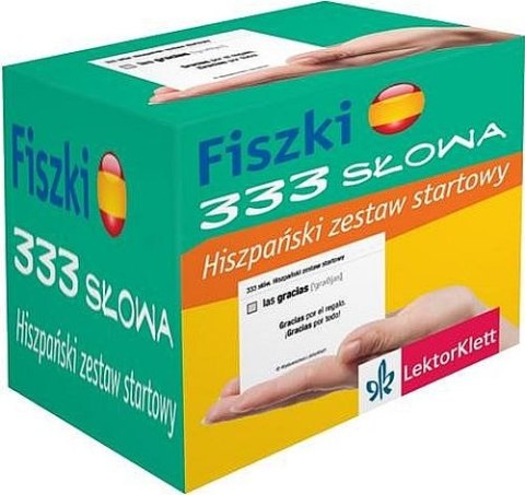 Fiszki 333 słowa Hiszpański Zestaw startowy PONS W.1