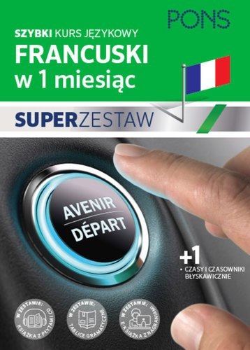 Szybki kurs francuskiego dla początkujących z nagraniami i jedną tablicą językową PONS Dwie książki w pakiecie