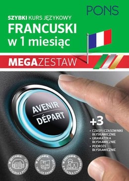 Szybki kurs francuskiego dla początkujących z nagraniami i trzema tablicami językowymi Cztery książki w pakiecie PONS