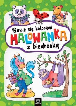 Malowanka z biedronką. Bawię się kolorami