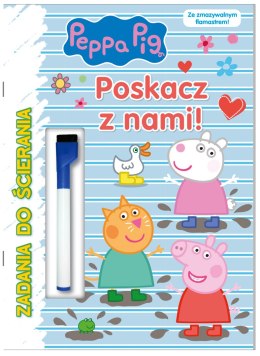 Poskacz z nami. Świnka Peppa. Zadania do ścierania