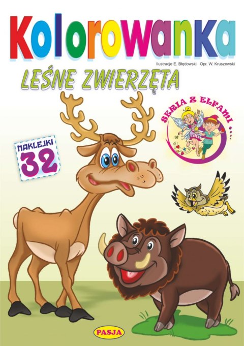 Leśne zwierzęta. Kolorowanka