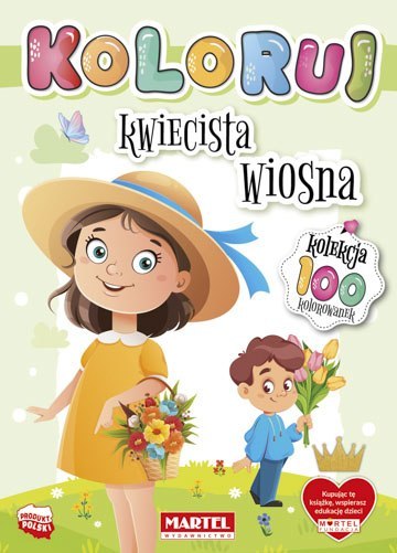 Kwiecista wiosna. Koloruj