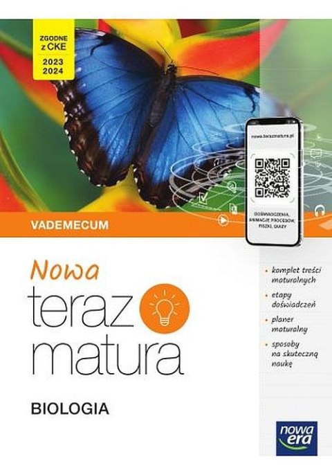 Nowa Teraz matura 2023 Biologia Vademecum z cyfrowym wspomaganiem nauki poziom rozszerzony