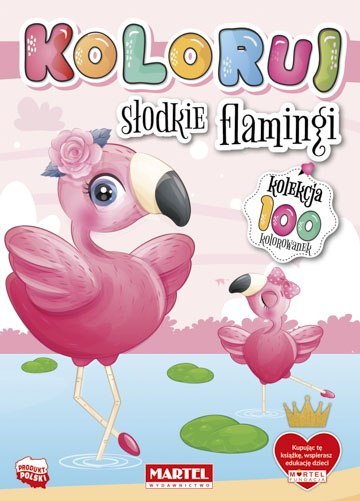 Słodkie flamingi. Koloruj