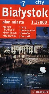 Białystok plan miasta 1:17 000 + 7 miast