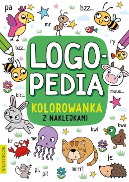 Logopedia. Kolorowanka z naklejkami 4