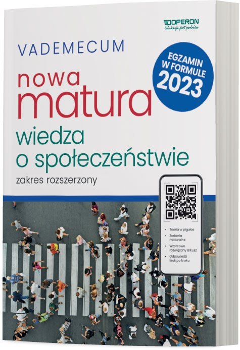 Nowa matura 2023 Wiedza o społeczeństwie Vademecum zakres rozszerzony