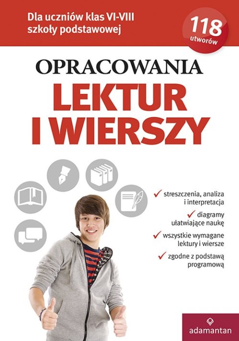 Opracowania lektur i wierszy. Dla uczniów klas VI-VIII szkoły podstawowej wyd. 2022