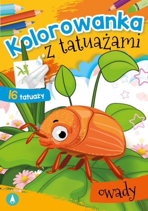 Owady. Kolorowanka z tatuażami