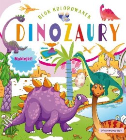 Dinozaury. Blok kolorowanek