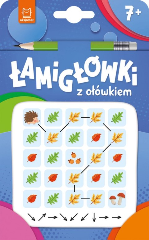 Łamigłówki z ołówkiem 7+. Książeczka niebieska