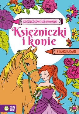 Księżniczki i konie. Księżniczkowe kolorowanki