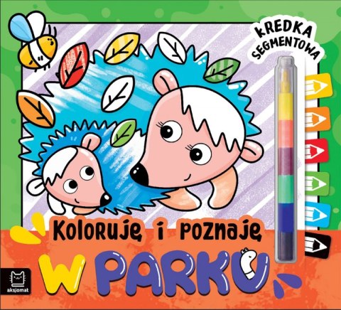 W parku. Kredka segmentowa. Koloruję i poznaję