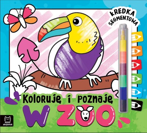 W zoo. Kredka segmentowa. Koloruję i poznaję