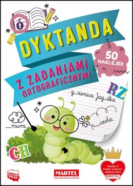 Dyktanda z zadaniami ortograficznymi z naklejkami