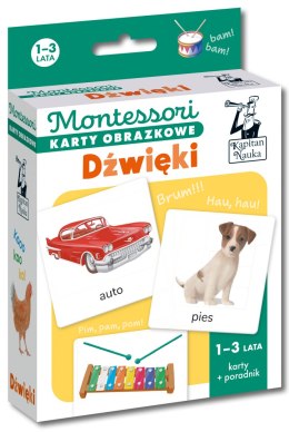 Dźwięk. Montessori. Karty obrazkowe (1-3 lata). Kapitan Nauka