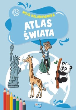 Moja kolorowanka Atlas świata