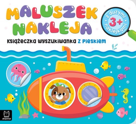 Książeczka wyszukiwanka z pieskiem 3+. Maluszek nakleja