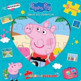 Świat do odkrycia. Świnka Peppa. Książka z puzzlami