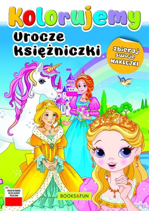 Urocze księżniczki. Kolorujemy