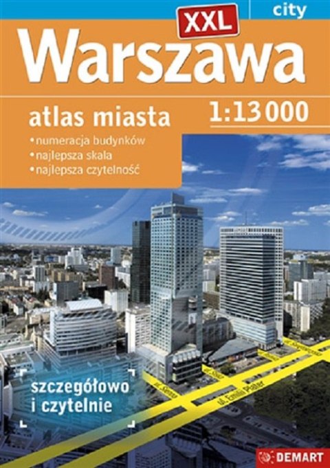 Warszawa. Atlas miasta XXL 1:13 000 wyd. 2023/2024