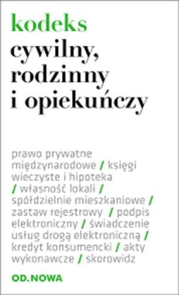 Kodeks cywilny rodzinny i opiekuńczy folia 01. 2016