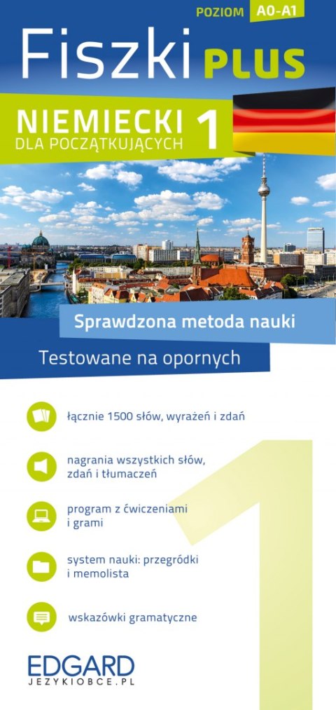 Niemiecki. Fiszki PLUS dla początkujących 1. Poziom A0-A1 wyd. 2