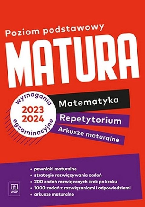 Nowe Repetytorium 2023 matematyka arkusze maturalne zakres podstawowy