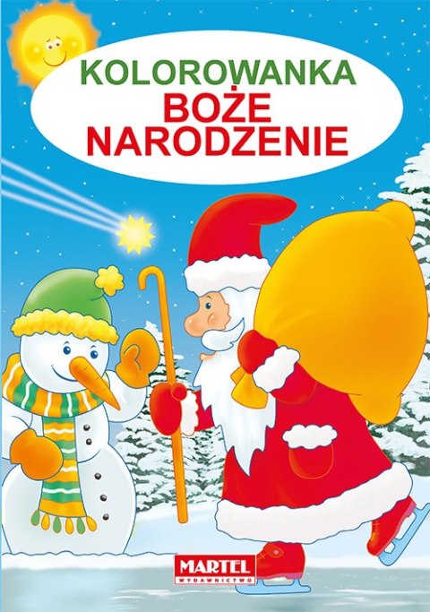 Boże narodzenie. Kolorowanka