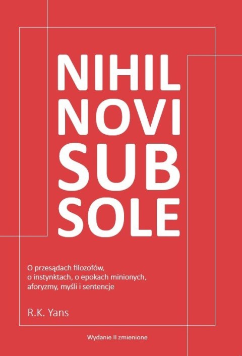 Nihil novi sub sole wyd. 2