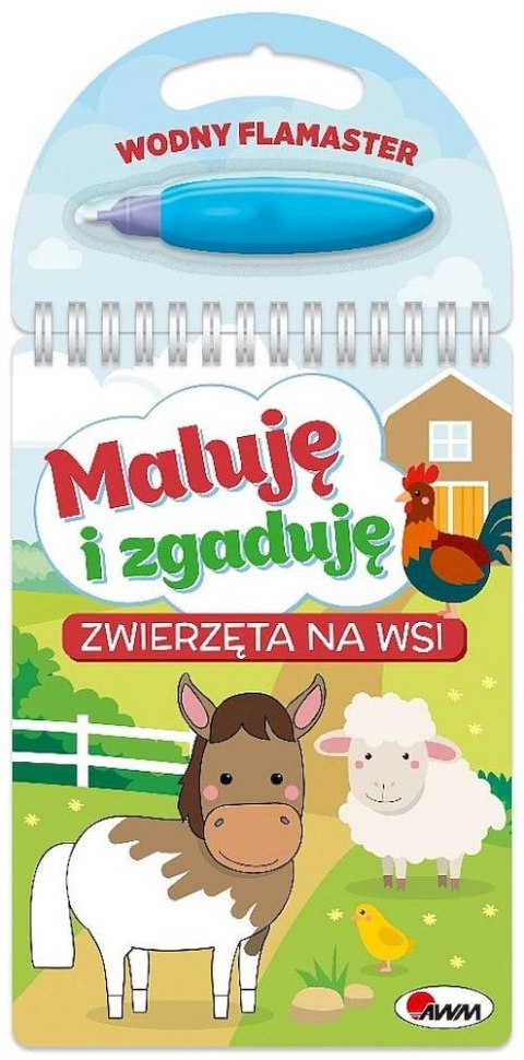 Zwierzęta na wsi. Maluję i zgaduję