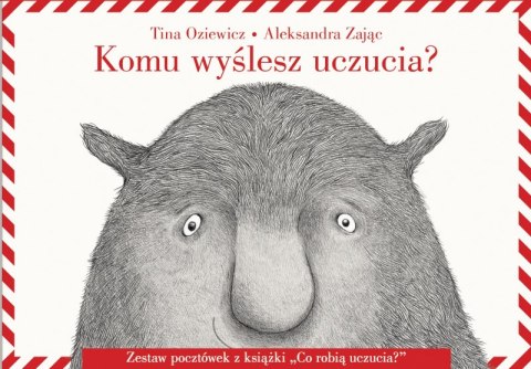 Komu wyślesz uczucia? Zestaw pocztówek z książki „Co robią uczucia?" wyd. 2022