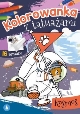 Kosmos. Kolorowanka z tatuażami