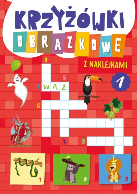 Krzyżówki obrazkowe z naklejkami