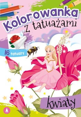 Kwiaty. Kolorowanka z tatuażami