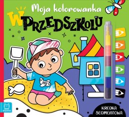 W przedszkolu. Kredka segmentowa. Moja kolorowanka