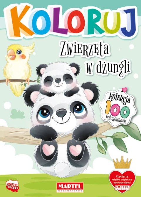 Zwierzęta w dżungli. Koloruj Zwierzęta w dżungli. Koloruj