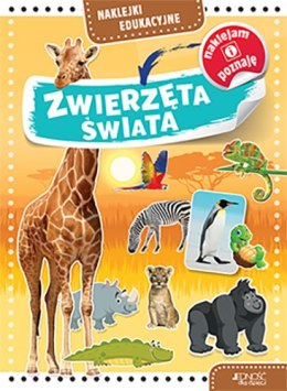 Zwierzęta świata naklejki edukacyjne