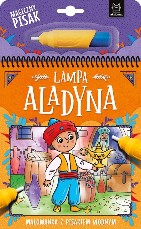 Lampa Aladyna. Malowanka z pisakiem wodnym