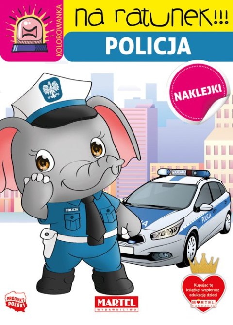 Policja z naklejkami. Na ratunek