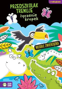 Wesołe zwierzątka. Przedszkolak trenuje łączenie kropek. Przedszkolak trenuje