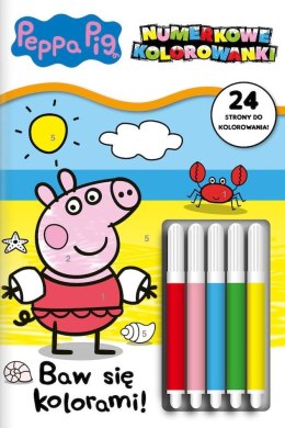 Baw się kolorami! Świnka Peppa. Numerkowe kolorowanki